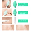 Skin Care Lip Exfoliating Facial Cleansing Face Scrub Nose Clean Brush Blackhead Remove Silicone Double-Sided Skin Care Tool 2