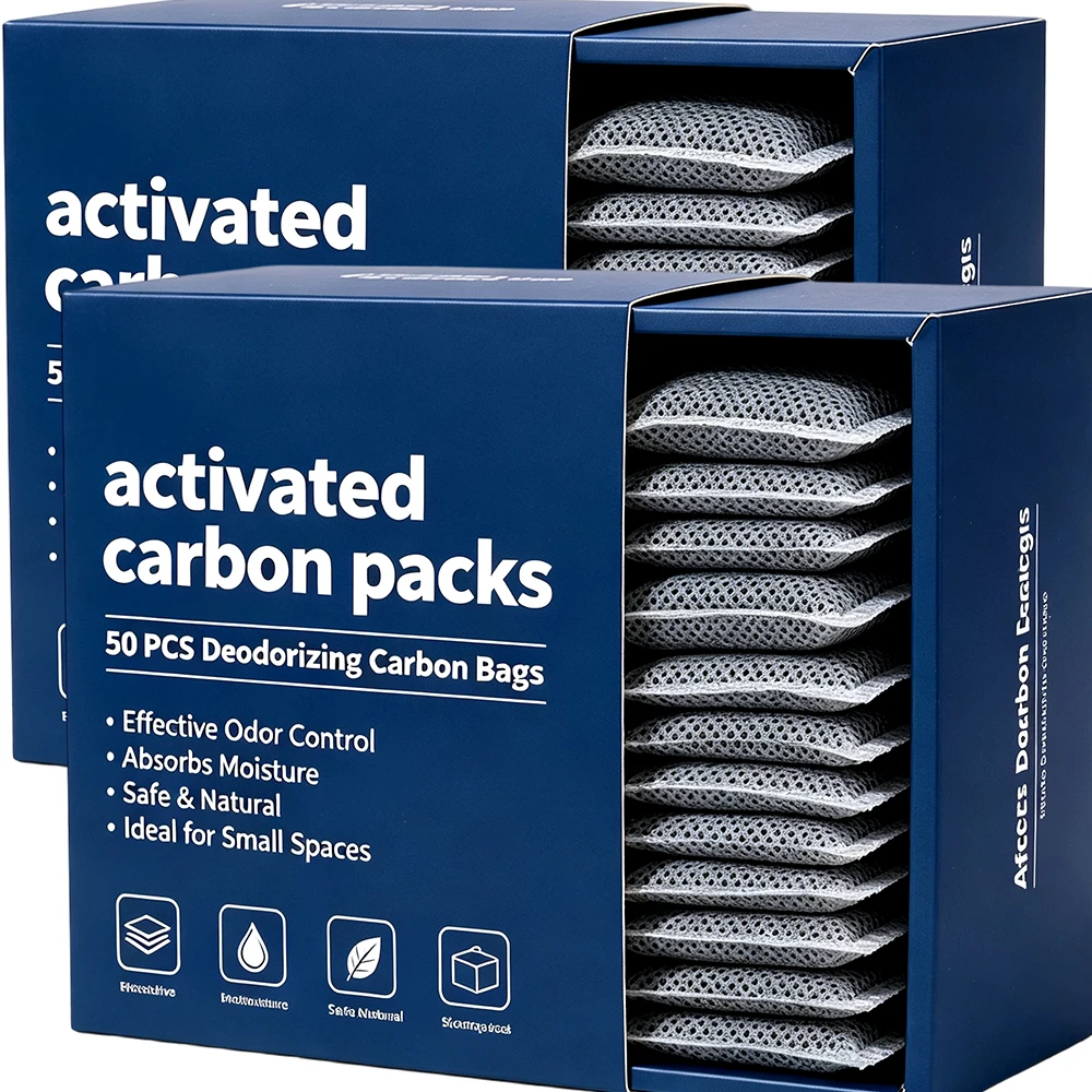 Odor Absorbing Charcoal Deodorizer Refill Bags – Reusable & Sun-Rejuvenating Freshener