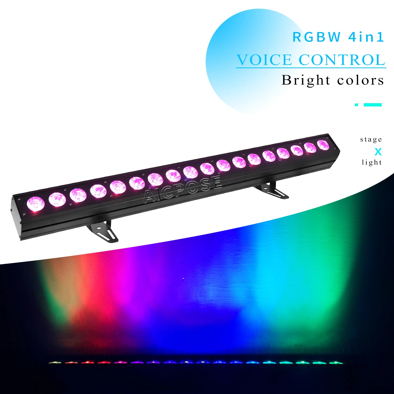 18X12W Rgbw/18X18W Rgbwa Uv 6 In 1 Led Wall Washer Sfondo Dye Light Controllo Dmx Indoor Flow Effect Dj Disco Equipment