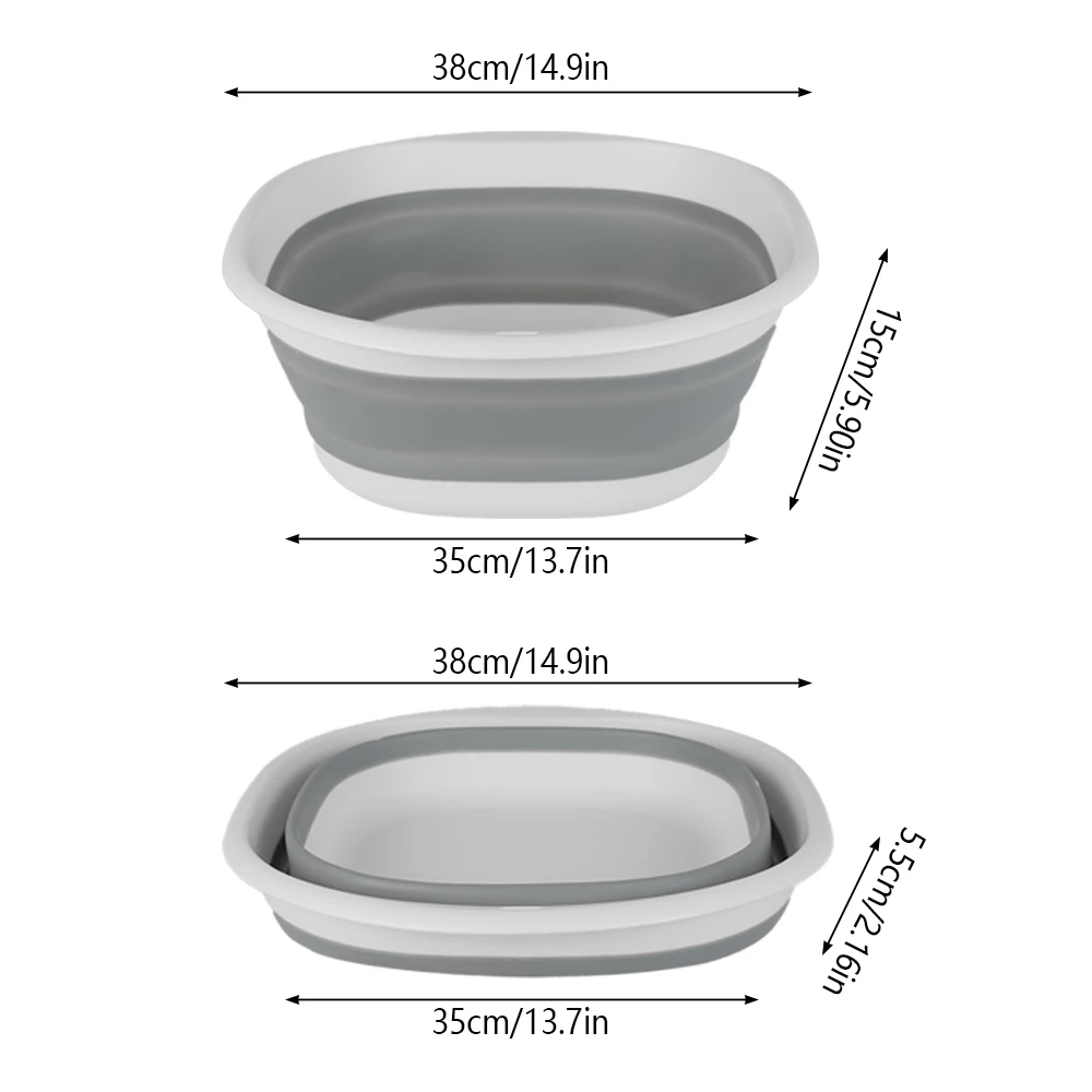 1 Pièce Bassin De Bain En Plastique Pliable, Convient Pour Dortoir