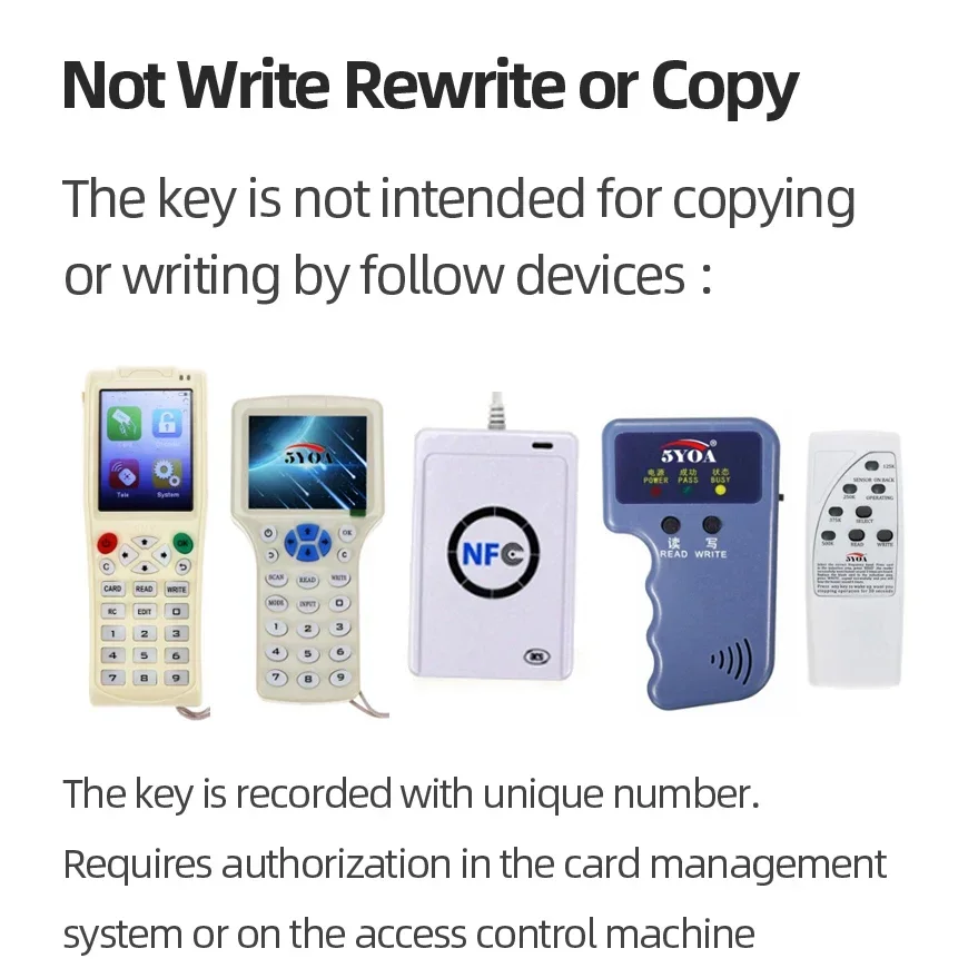 100pcs Color RFID 125KHz Proximity Keyfobs for Access Control & Time Attendance