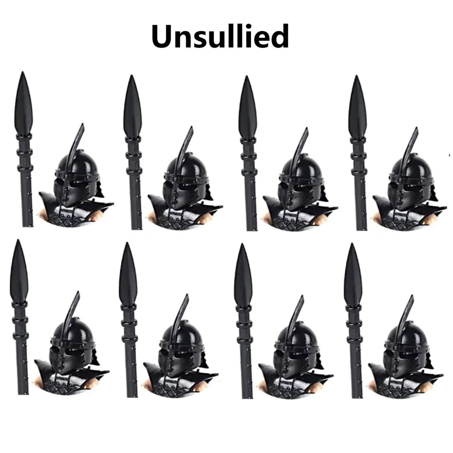 8개/대 Unsullied 미니 액션 피규어 벽돌 블록 장난감