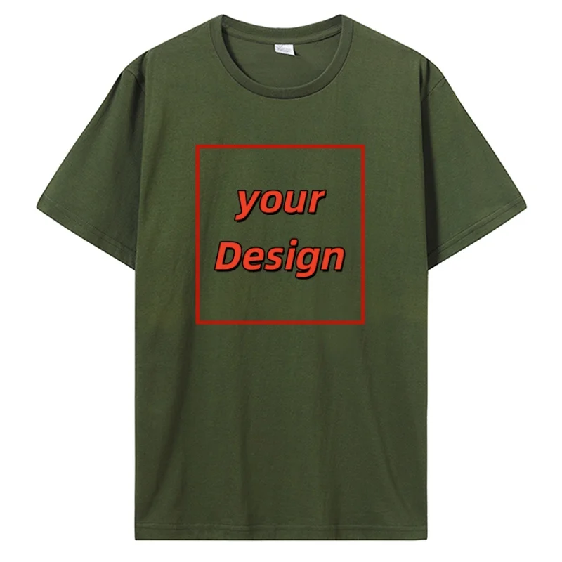 Camiseta personalizada com estampa personalizada, camiseta masculina e feminina personalizada, faça você mesmo, como foto ou logotipo, camiseta de algodão, roupas masculinas