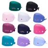 Fashion Floral Surgical Cap Doctor Hat Nurse Printin Solid Color Embroidery Operating Room Medical Women Operating Room Hat 1