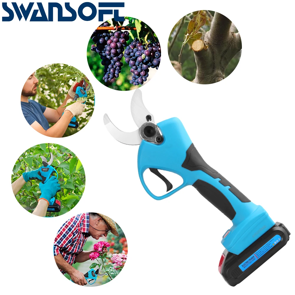 

21V Cordless Lithium-ion Progressive Pruning Shear Efficient scissors Bonsai Electric Tree Branches garden tools SC-8605