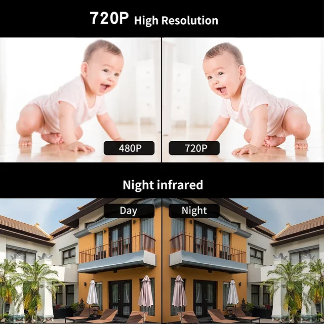 7 Inch Video Intercom for Home System Kit Outdoor Doorbell with Camera Ir Night Vision Waterproof Handsfree Dual-Way Intercom 5
