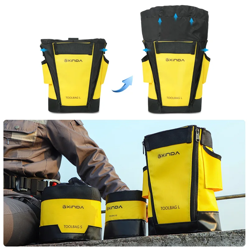 Outdoor Rock Climbing Portable Tool Bag Working At Height Toolkit Xinda Rappelling Mountaineering Storage Backpack