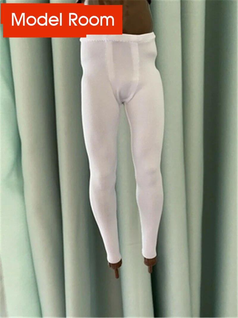 1/6 스케일 남성 단색 타이트 스웻셔츠 바지, 긴팔 탑 팬츠, 의류 액세서리, 모델 핏 12 인치 액션 피규어 바디