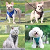 Dog Harness Leash Set Adjustable Pet Chest Strap For Small Medium Dogs Cats Reflective Puppy Harness Vest French-Bulldog York 4