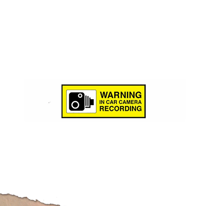 

Warning In Car Camera Recording Decal Security Dash Sticker Ps Set 4 Stickers PVC Vinyl Reflective Stickers Warning Decals 15CM