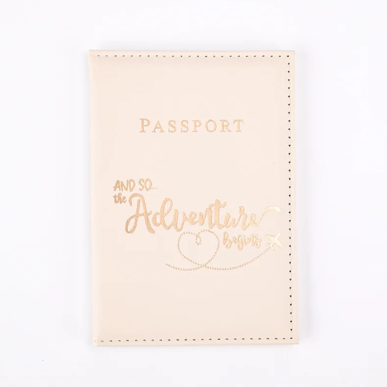 Deluxe 2024 Travel Passport Holder with Stylish Letter Print