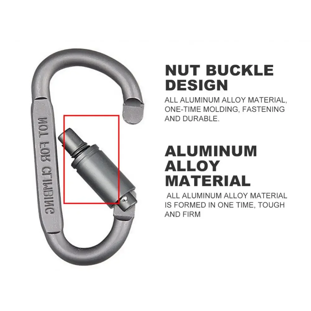 Mini Mousquetons en Alliage D.lique, réinitialisation à Mousqueton, Porte-Clés, Camping en Plein Air, Multi Outils
