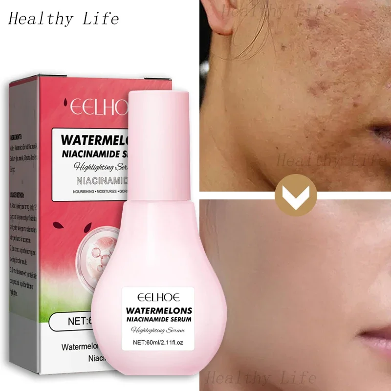 

Niacinamide Face Whitening Serum Hyaluronic Acid Moisturizing Essence Lightweight Facial Serum Women Priming Liquid Highlighter