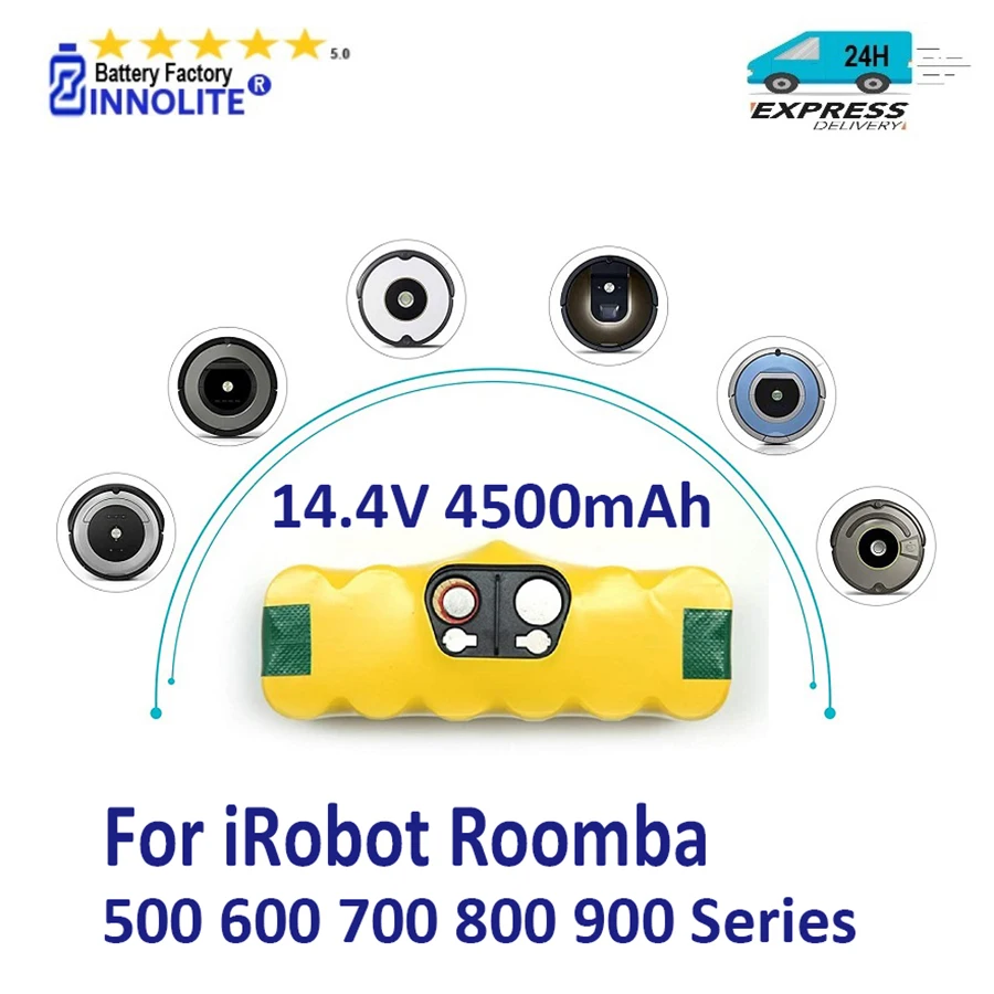 

14.4V 4.5Ah Replacement Batterty For iRobot Roomba R3 500 600 700 800 900 Series 510 530 531 532 535 536 540 550 552 battery