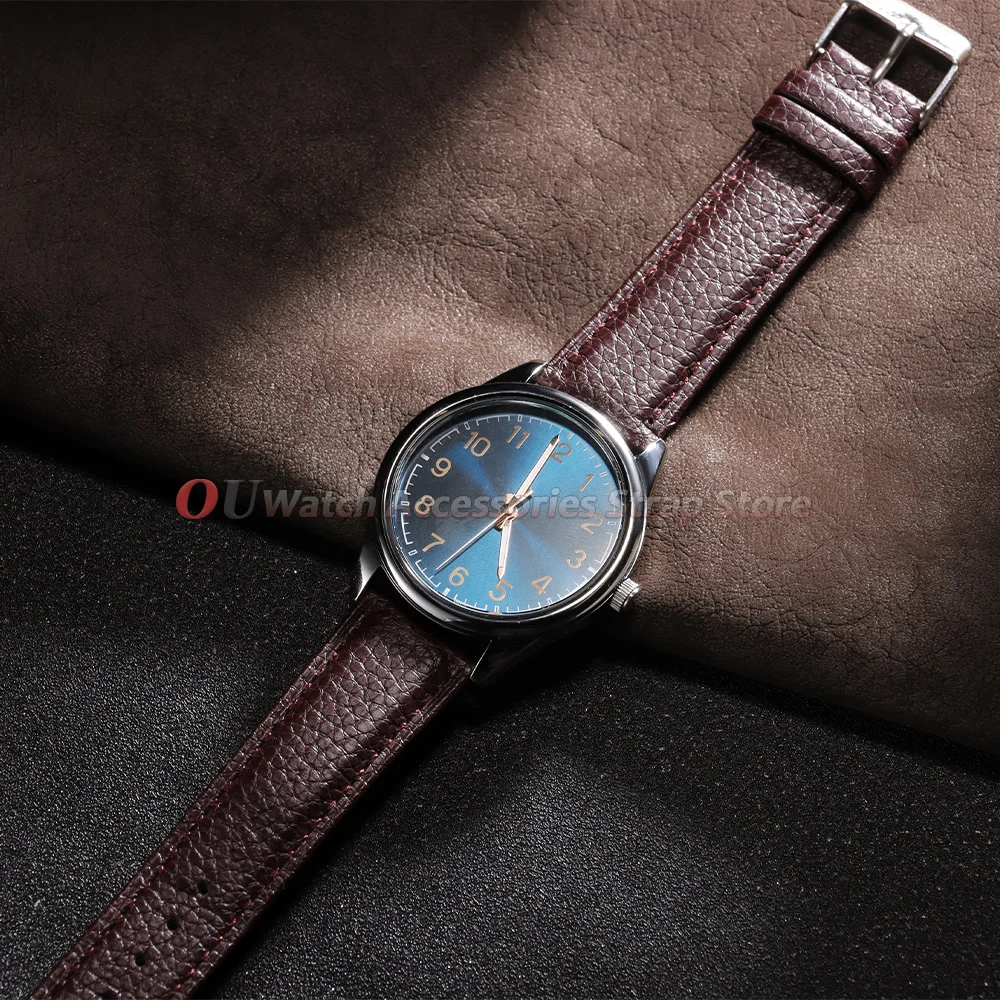 Lychee Pattern Leather Watchstrap - Universal Sizes
