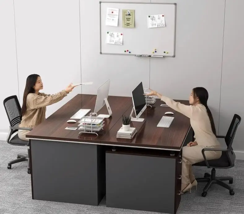 مكتب تنفيذي مع خزانة تخزين 120x60 سم