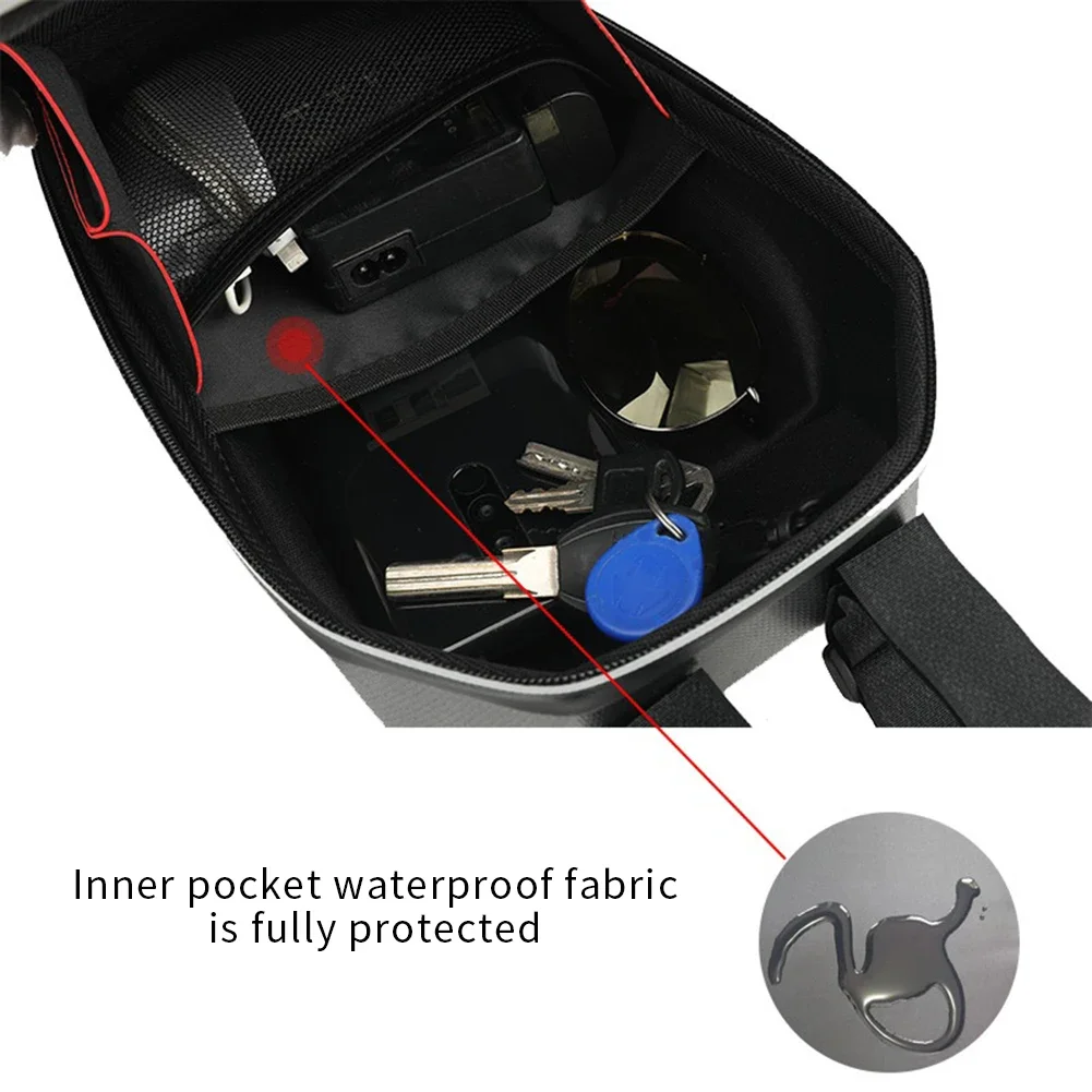 5L EVA Hard Shell Electric Scooter Front Bag Waterproof Bike Bicycle Hanging Bag for Xiaomi M365 Electric Scooter Accessories