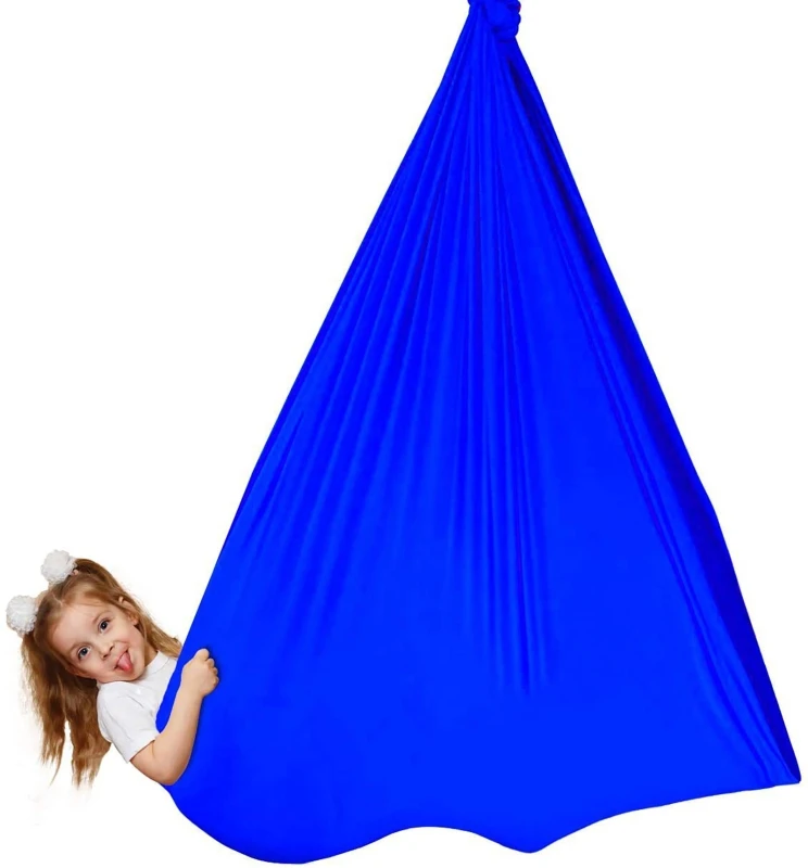 Kids Summer Hammock for Autism Yoga Hammock Comfortable Cloth Hanging Nest Napping Bed for Kids Adults 5