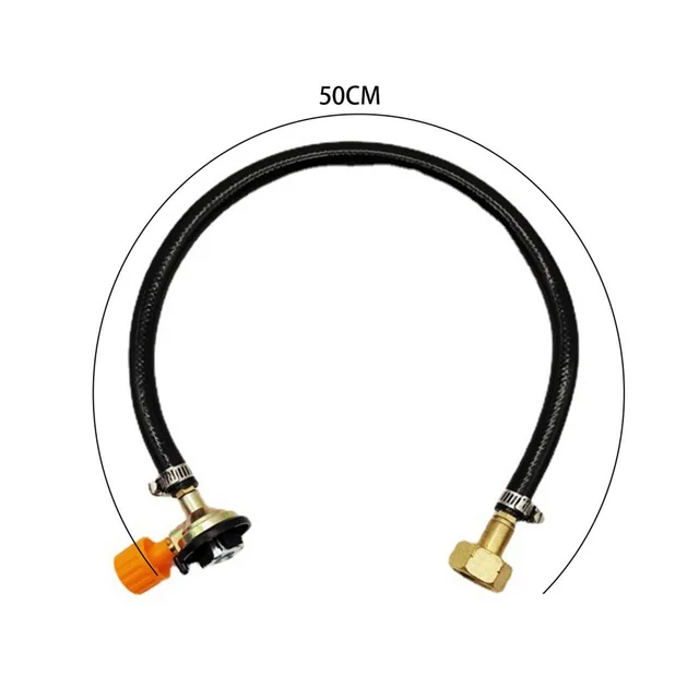 Gas Refill Adapter Leakproof Rubber Gas Refill Pipe Tube Heatresistant Propane Refill Hose