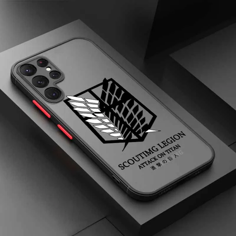 Attack On Titan Frosted Translucent Phone Case