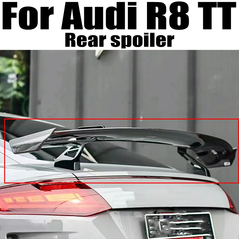 Per Audi R8 V8 V10 Tt Tts Rs4 Rs5 Rs7 Mk3 Carbon Fibe Car Coperchio Del Bagagliaio Posteriore Lip Body Kit Spoiler Ali Accessori Per Tuning Esterno