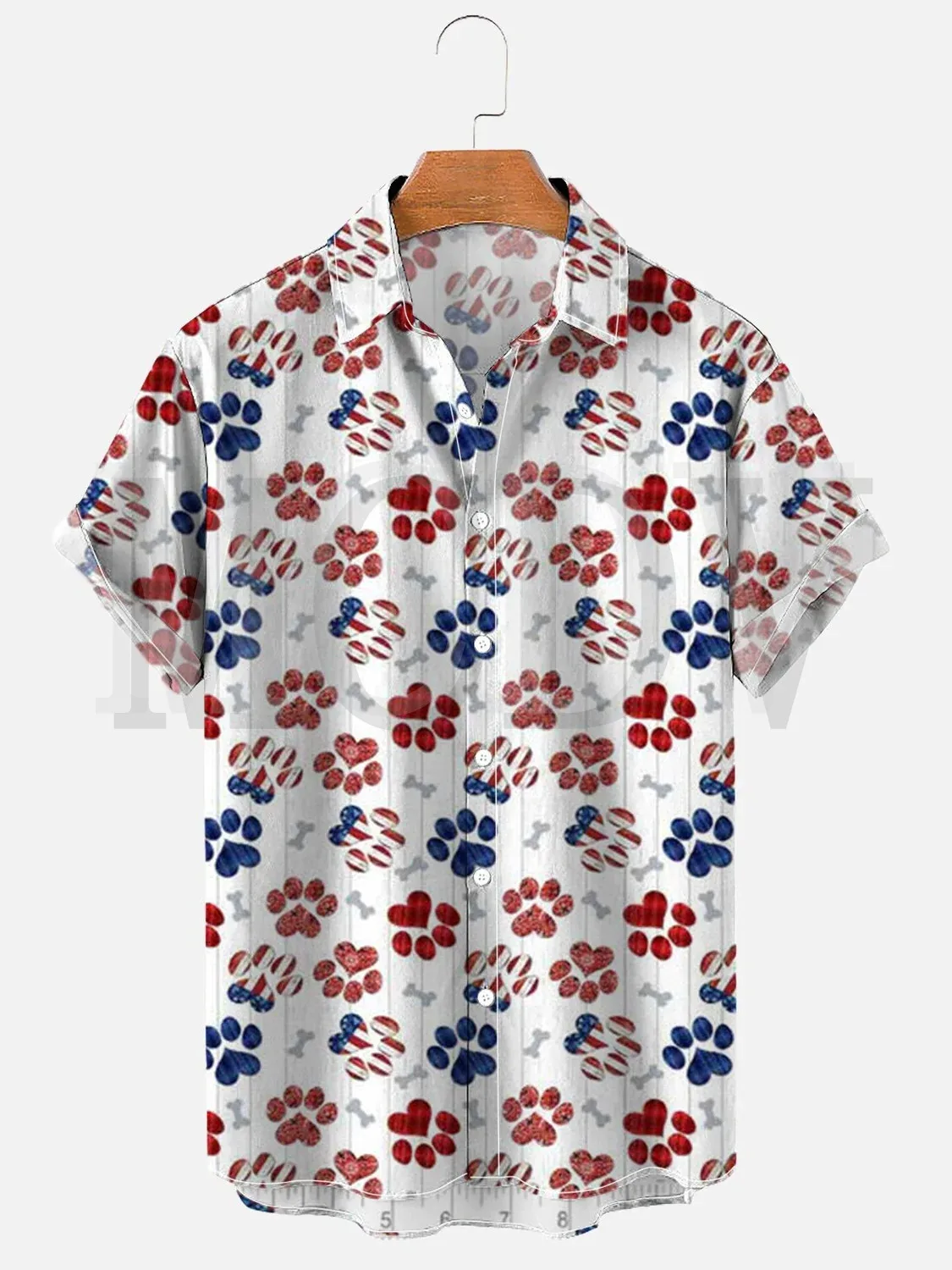 Condor Stars 4th Of July Independence Day Flag Shirt Oversized Stretch Music Car Aloha Shirts