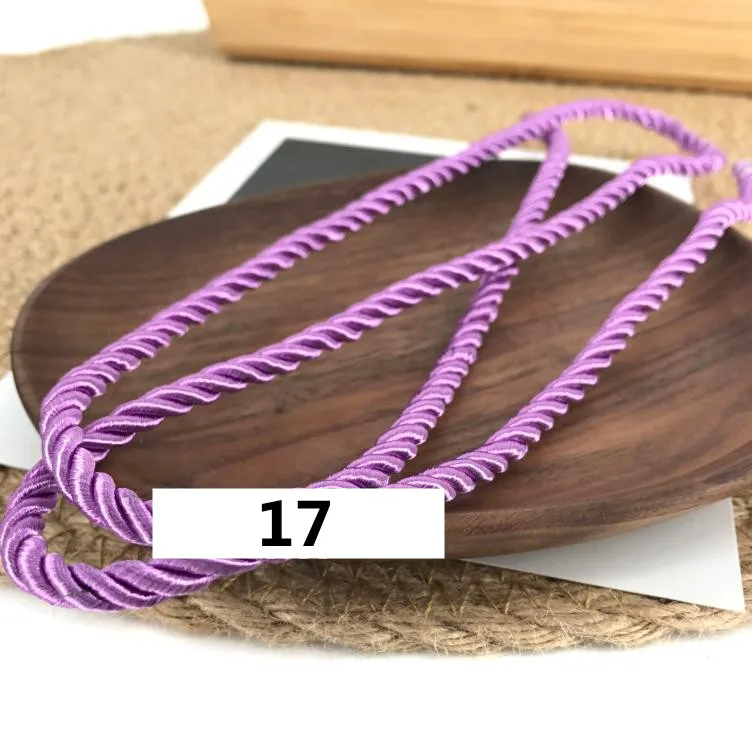 5m 3mm Three-Strand Colorful Polypropylene Rope for Rustic Home Decor & DIY Projects