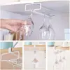 Wine Glass Holder Stemware Rack Hanger Under Cabinet Kitchen Hanging Storage Rack Organizer 5