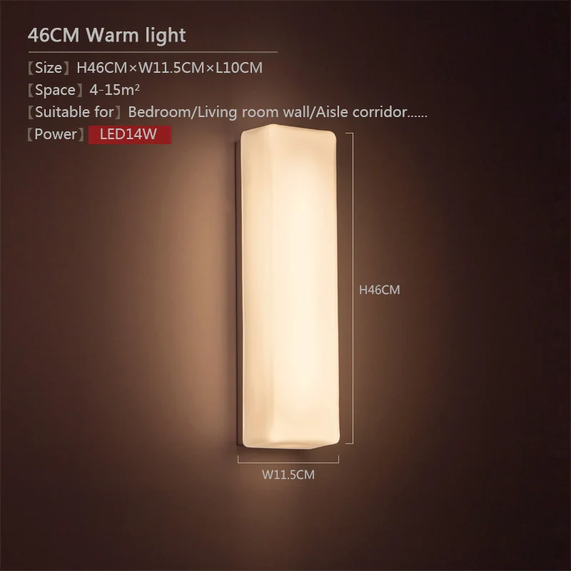 LED simple modern glass wall lamp for living room,background wall, bedroom,corridor,staircase and other home decorations up down light Wall Lamps