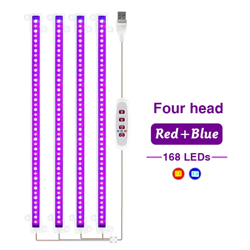 Full Spectrum LED Grow Light USB 5V for Indoor Plants and Seedlings