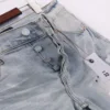 Autumn and winter Korean version of  men's clothing blue ripped micro-elastic jeans men's small feet and trousers 2