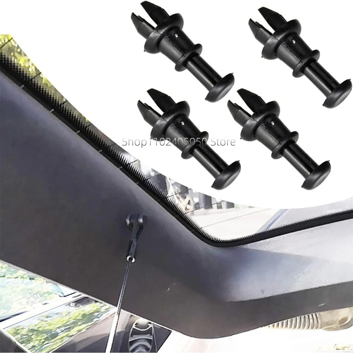 4Pc Boot Trunk Parcel Shelf Fissaggio Strap String Clips Muslimah Per Audi A3 S3 Vw Golf Mk5 6 Tiguan Mk1 Polo Auto Clip Fastener