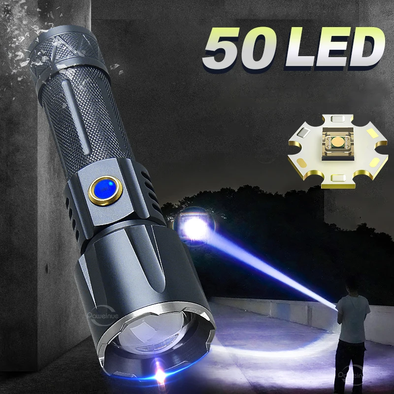 ål En trofast Fritagelse High Power Led Flashlight 8000 | 8000 Powerful Led Flashlight - Super 500w  Ultra - Aliexpress