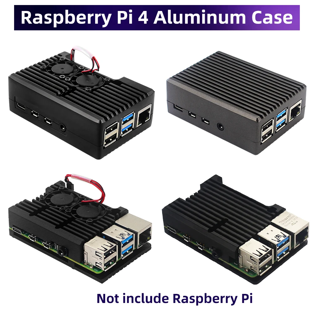 Raspberry Pi 4 Aluminum Heatsink | Raspberry Pi 4 Case Aluminum ...