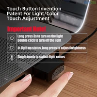 Lampe de bureau LED en aluminium, 5 couleurs, barre lumineuse Portable de 30cm, intensité variable, écran USB, lampe de Table de travail 4