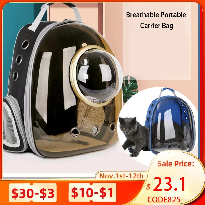 Space Backpack Carrier Pet Cat Pet Rabbit Carrier Bag Space Cat