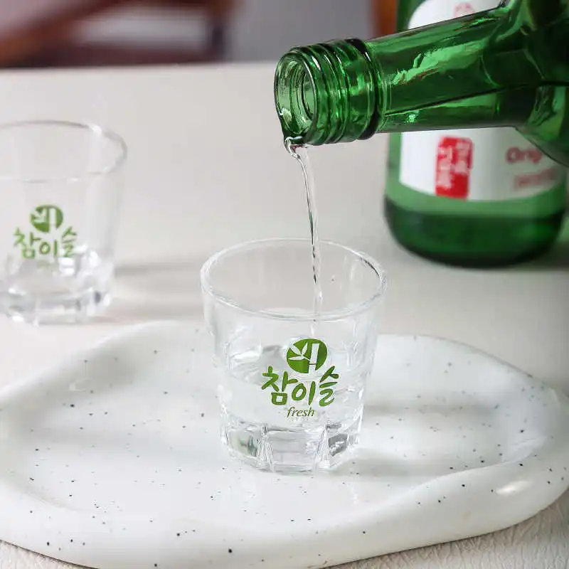 Фото Корейские наборы очков Soju-Сделайте ваши ощущения после пробоя прозрачным стаканом 2,0 унции, идеально подходит для виски, текилы и ликера №4