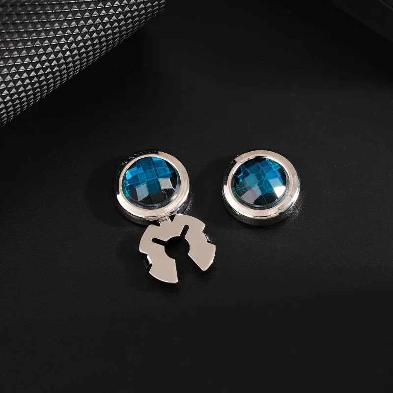 Crystal Cufflinks crystal cufflinks High End Crystal Round Cuffs Buttons Wedding Party Business Clothes Decoration Friend Men's Shirt Cufflinks Jewelry Gifts