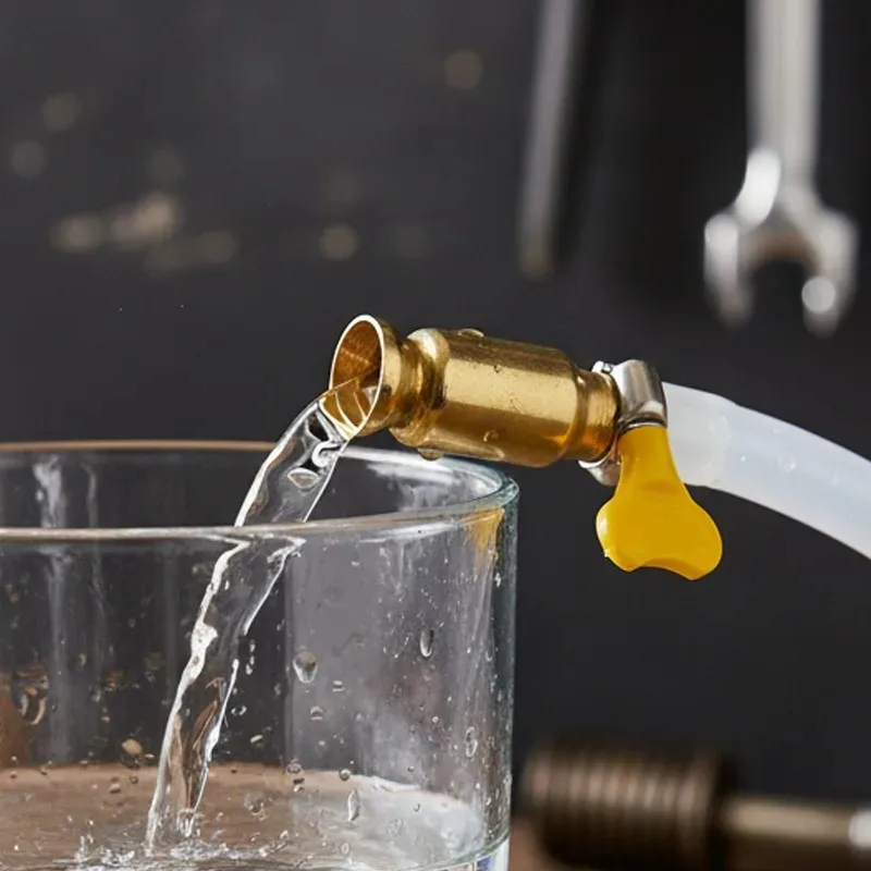 Brass Manual Fuel Transfer Pump Siphon Hose Kit for Diesel Gas Oil Water Fast Flow Hand Pump for Car Boat Tank Drain Priming