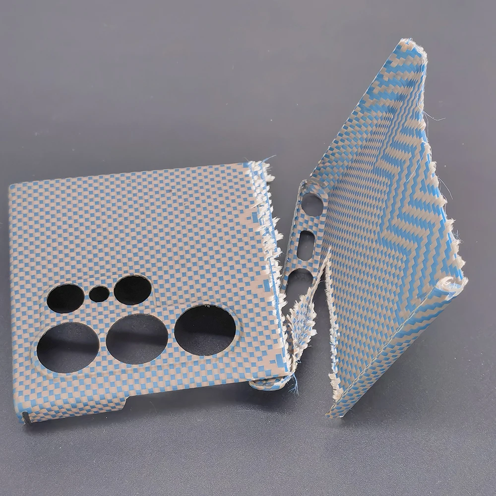 kevlar Real Carbon Fiber Phone Case For Samsung Galaxy S24  23 Ultra Plus  Aramid commercial S22 Ultra-thin Shockproof Cover