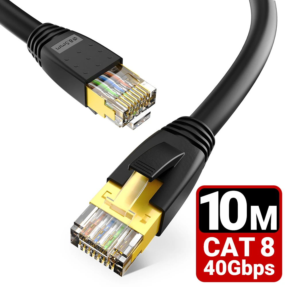 Ampcom Cat 8 Ethernet Kabel, Zware Netwerk Kabel, hoge Snelheid 40Gbps RJ45 Lan Kabel Voor Indoor Outdoor| | - AliExpress