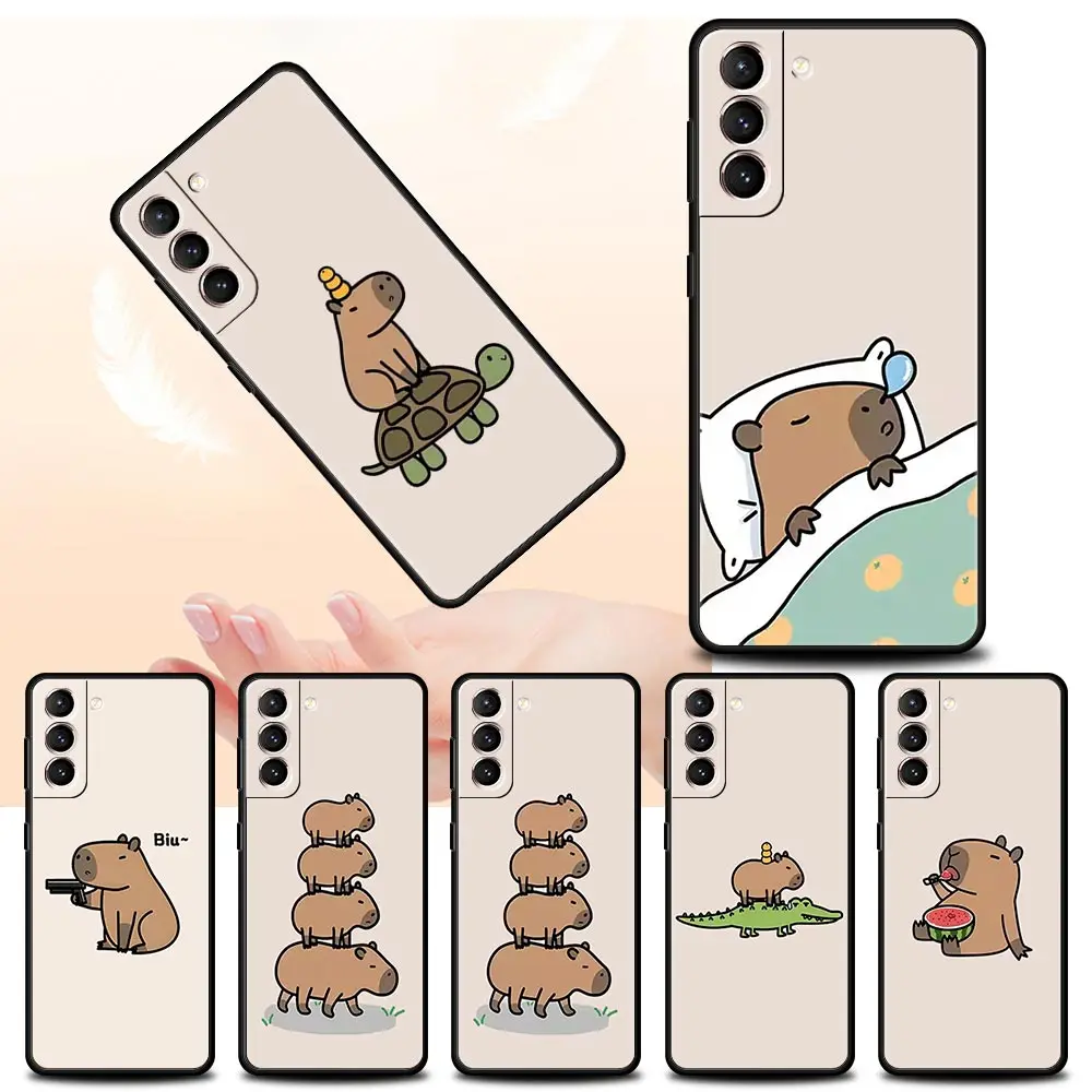 Adorable Capybara Soft Silicone Phone Case
