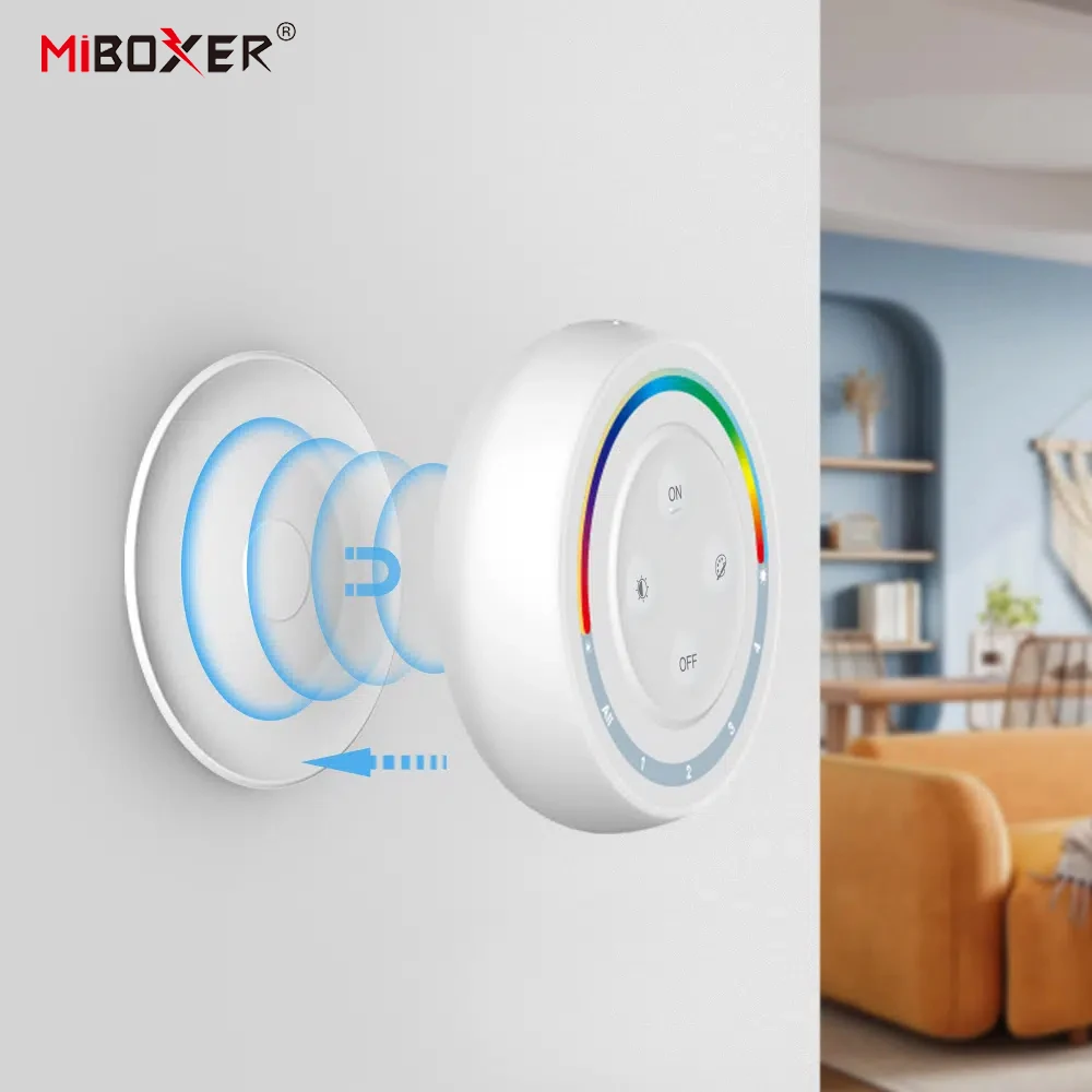 Enhanced Rainbow Remote for Customizable Lighting - Adjustable Saturation, CCT, and Brightness RGB Controller