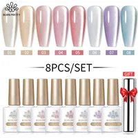 BORN PRETTY Sparkling Moonlight Cat Magnetic Gel Polish Set Semi Permanent Soak Off Crystal Gel Nail Polish Kit For Nail Art DIY 1