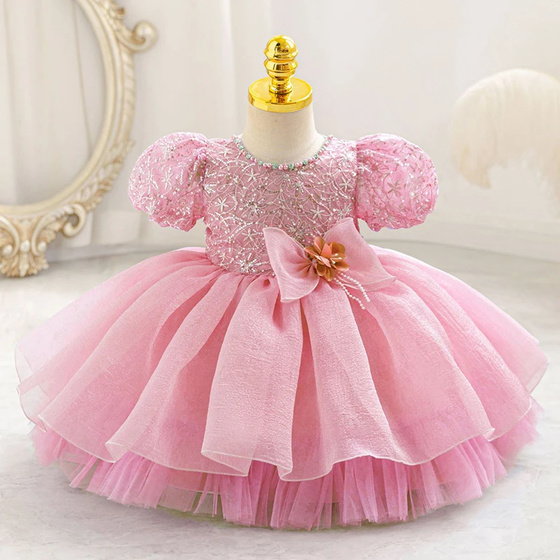 blue dress for baby girl Daisy Baby Girl Tulle Dress for Special Occasion, Toddler Fairy Prince –  AmimamiDoll