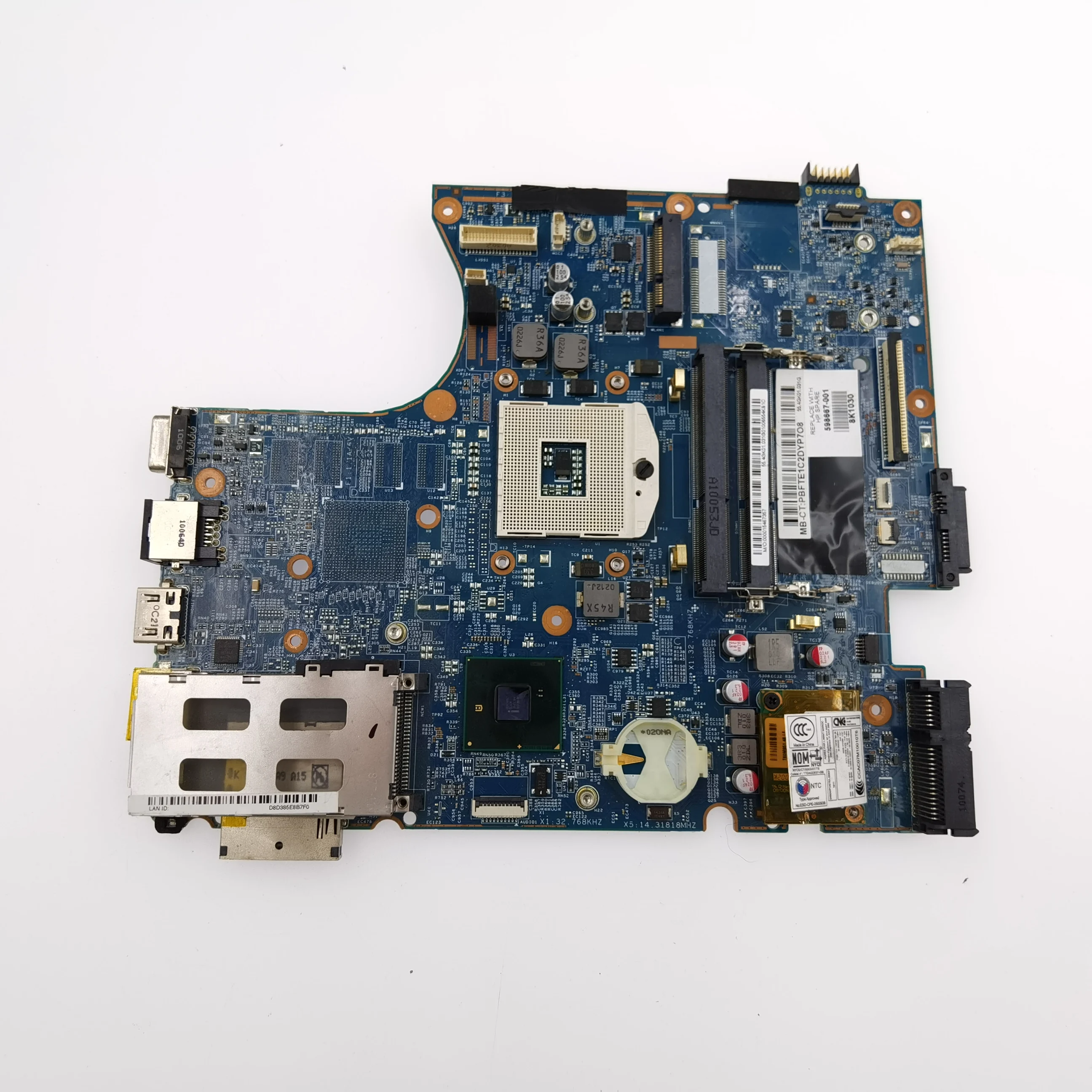 Motherboard para hp Probook 4520s 4720s Laptop Motherboard H92654 H92651 48.4gk06.041 Hm57 Ddr3 100 Teste 598667001 598667601 - Imagem 4