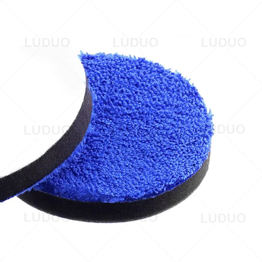 2/3/4/5/6/7inch Microfiber Polishing Pad For Cars Body Polish Wax Buffer Pad Wash Cleaning Micro Fiber Polishing 4