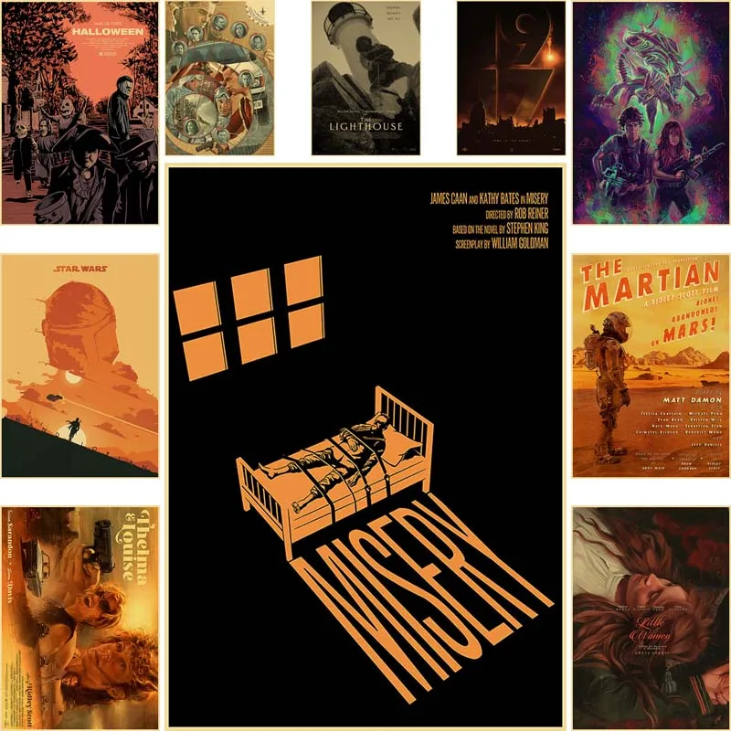 

Kraft Paper Classic Movie Posters Home Decor Mural Vintage Halloween The Dark Knight Wall Art Painting Retro Room Decoration