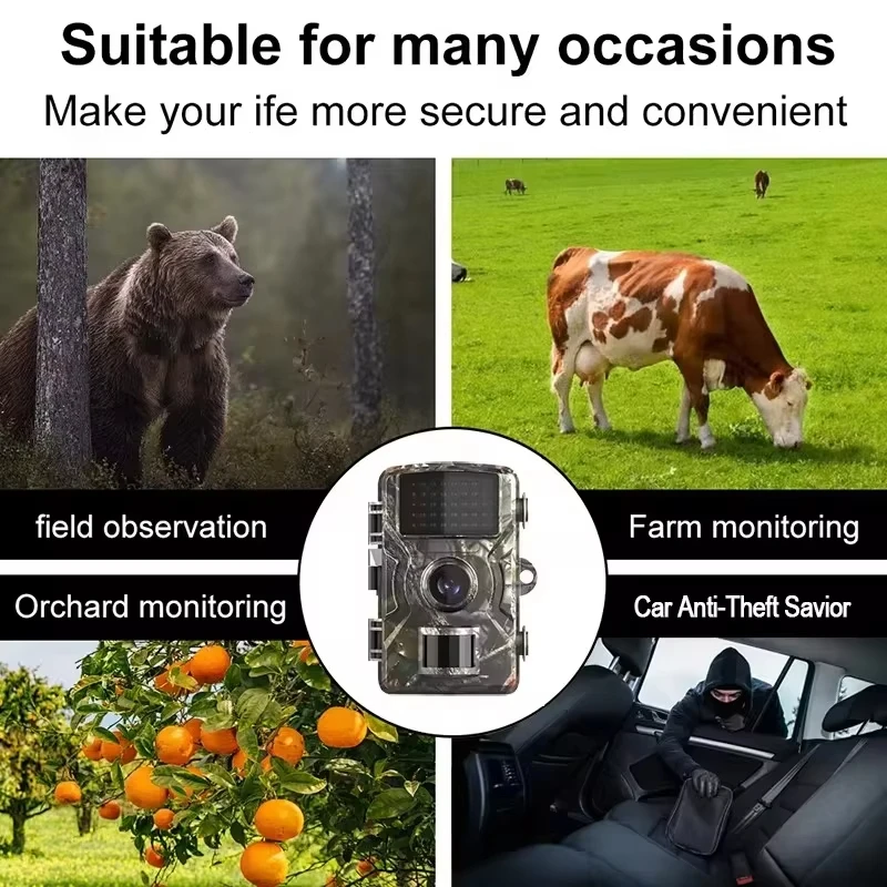 Hunting Trail Camera Professional 1080P Videos Ultra Clear Infrared Night Vision Outdoor Motion Activated Trail Game Cam Hunting