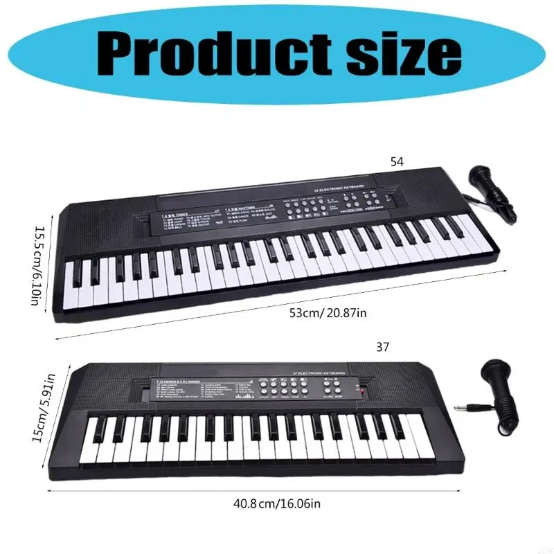 J7JF Portable Electronic Digital Piano 37/54 Key Keyboard Piano Musical Instrument